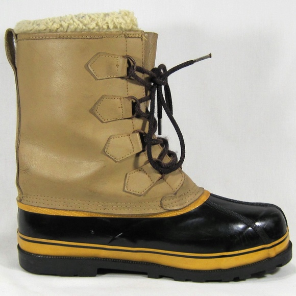 Pro Line Tan/Brown Leather Duck Boots Size: 10M main image 4